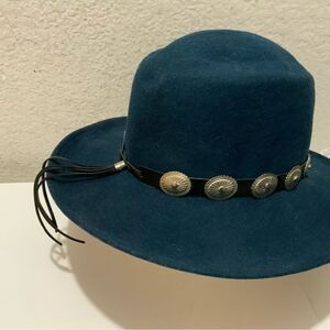 Vintage USA Made LITE FELT Fedora Hat Black 100% Wool